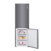 LG E | Hrubý objem 374 l | 254 kWh/rok | LG Lineární invertorový kompresor | LG Total No Frost | DoorCooling+™ | Vnitřní LED displej | Smart Diagnosis™, GBB61DSJZN