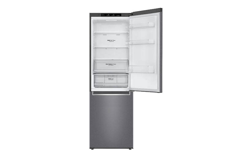 LG E | Hrubý objem 374 l | 254 kWh/rok | LG Lineární invertorový kompresor | LG Total No Frost | DoorCooling+™ | Vnitřní LED displej | Smart Diagnosis™, GBB61DSJZN