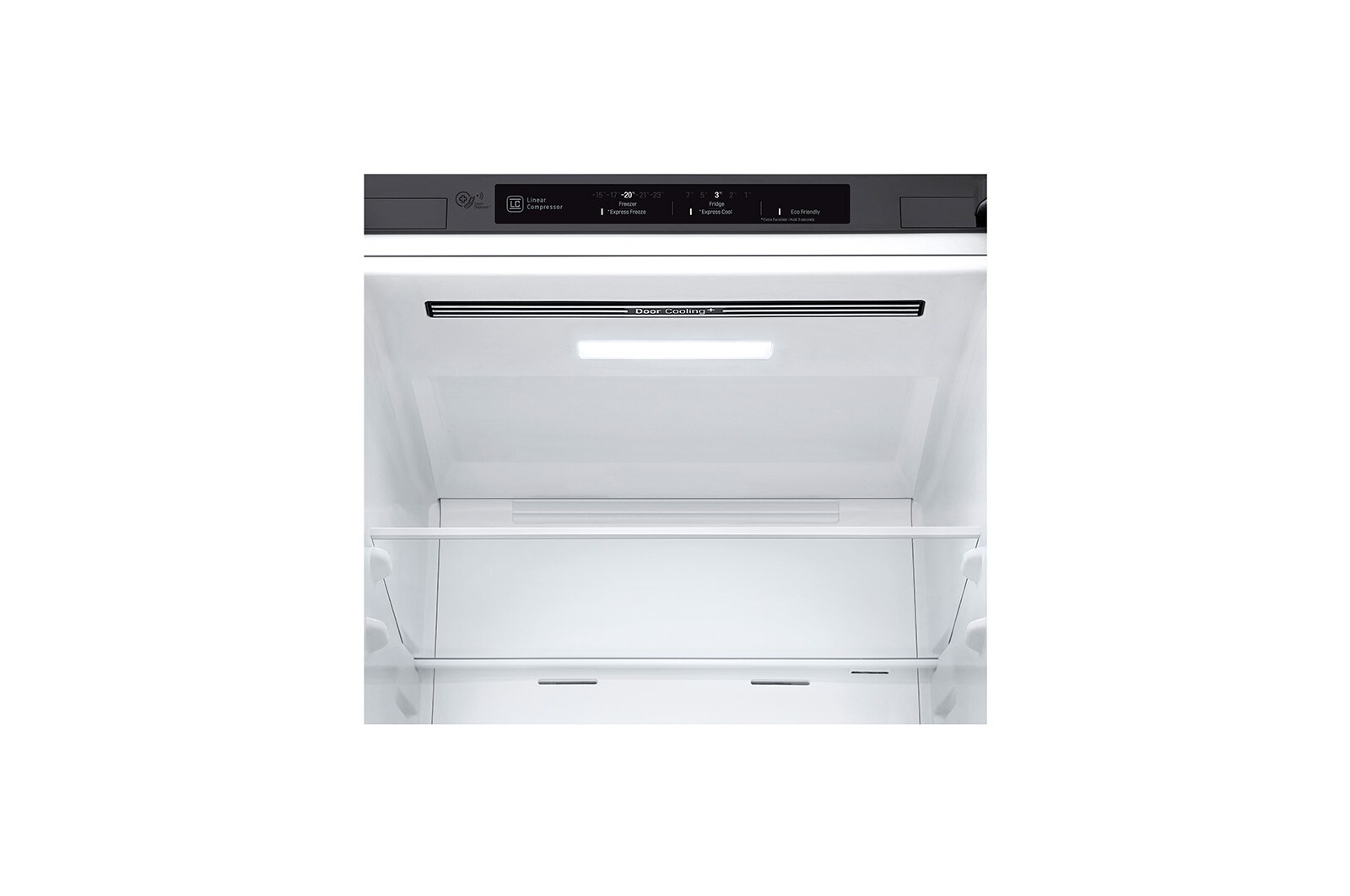 LG E | Hrubý objem 374 l | 254 kWh/rok | LG Lineární invertorový kompresor | LG Total No Frost | DoorCooling+™ | Vnitřní LED displej | Smart Diagnosis™, GBB61DSJZN