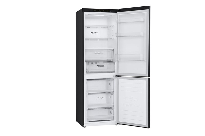 LG Kombinovaná chladnička LG | C | 341 l |DoorCooling+™|Černá/šedá, GBB61MCGCN1