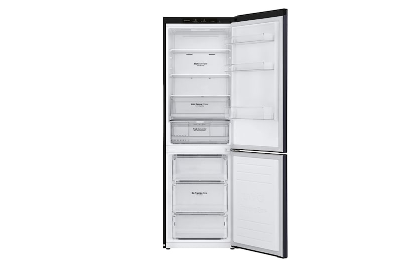 LG Kombinovaná chladnička LG | C | 341 l |DoorCooling+™|Černá/šedá, GBB61MCGCN1