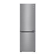 Čelní pohled na E | Hrubý objem 374 l | 254 kWh/rok | LG Lineární invertorový kompresor | LG Total No Frost | DoorCooling&#43;™ | Vnitřní LED displej | Smart Diagnosis™ GBB61PZJZN