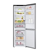 LG E | Hrubý objem 374 l | 254 kWh/rok | LG Lineární invertorový kompresor | LG Total No Frost | DoorCooling+™ | Vnitřní LED displej | Smart Diagnosis™, GBB61PZJZN