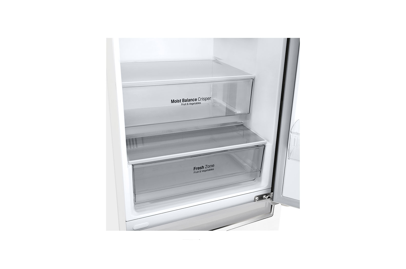 LG Kombinovaná chladnička LG | E | Hrubý objem 374 l | 253 kWh/rok | Smart invertorový kompresor | Total No Frost | DoorCooling+™ | Vnější LED displej | ThinQ™ + WiFi, GBB61SWHMN