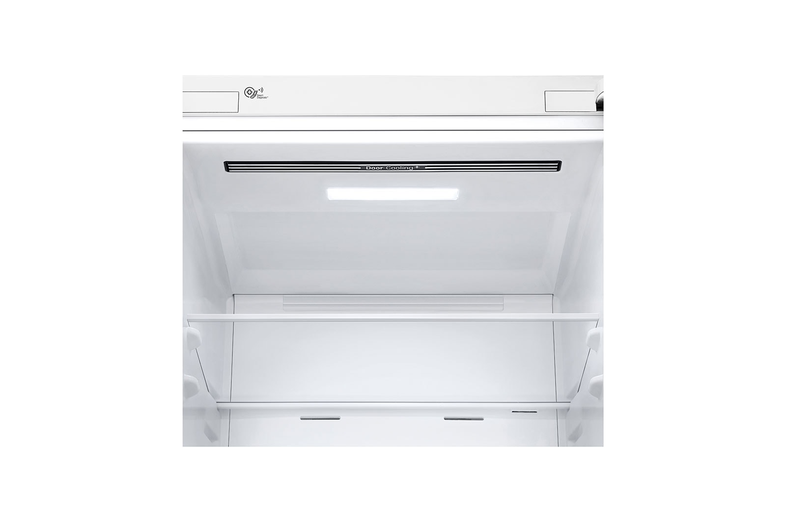 LG Kombinovaná chladnička LG | E | Hrubý objem 374 l | 253 kWh/rok | Smart invertorový kompresor | Total No Frost | DoorCooling+™ | Vnější LED displej | ThinQ™ + WiFi, GBB61SWHMN