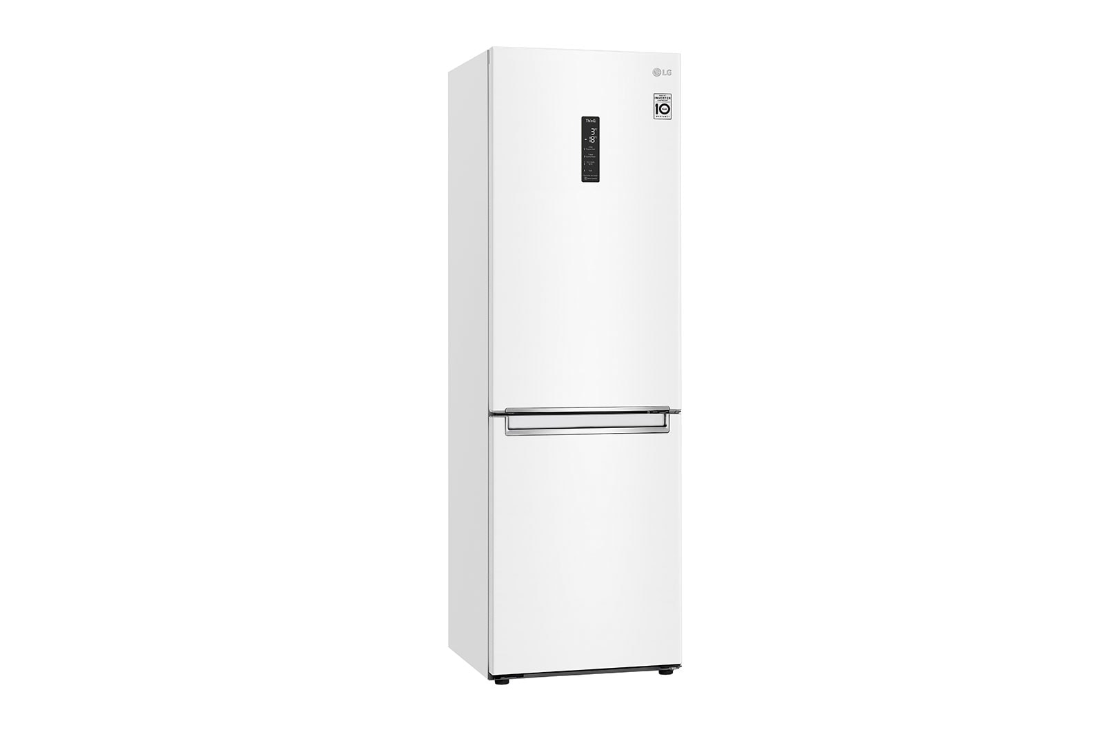 LG Kombinovaná chladnička LG | E | Hrubý objem 374 l | 253 kWh/rok | Smart invertorový kompresor | Total No Frost | DoorCooling+™ | Vnější LED displej | ThinQ™ + WiFi, GBB61SWHMN