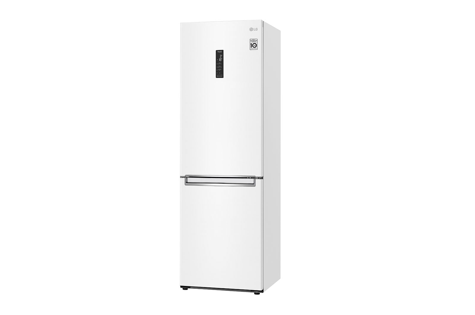 LG Kombinovaná chladnička LG | E | Hrubý objem 374 l | 253 kWh/rok | Smart invertorový kompresor | Total No Frost | DoorCooling+™ | Vnější LED displej | ThinQ™ + WiFi, GBB61SWHMN
