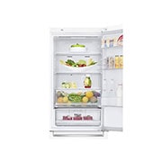 LG Kombinovaná chladnička LG | E | Hrubý objem 374 l | 253 kWh/rok | Smart invertorový kompresor | Total No Frost | DoorCooling+™ | Vnější LED displej | ThinQ™ + WiFi, GBB61SWHMN