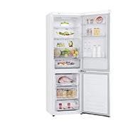 LG Kombinovaná chladnička LG | E | Hrubý objem 374 l | 253 kWh/rok | Smart invertorový kompresor | Total No Frost | DoorCooling+™ | Vnější LED displej | ThinQ™ + WiFi, GBB61SWHMN