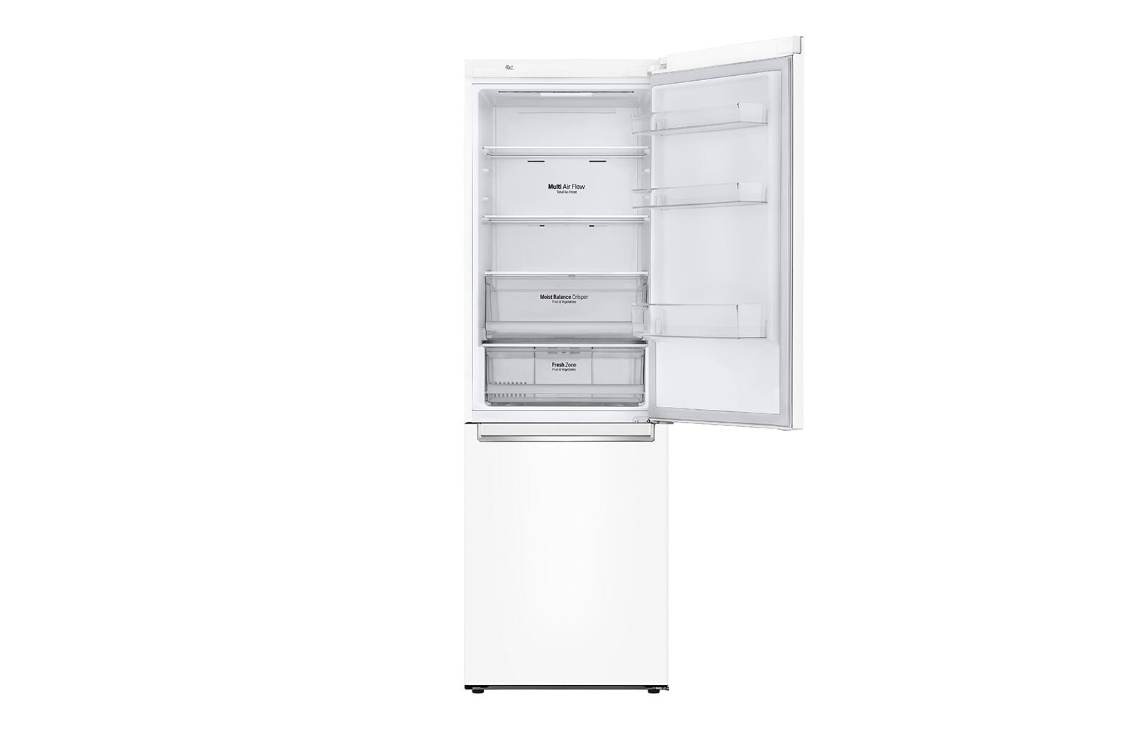 LG E | Hrubý objem 374 l | 254 kWh/rok | LG Lineární invertorový kompresor | LG Total No Frost | DoorCooling+™ | Vnější LED displej | ThinQ™ + WiFi, GBB61SWHZN