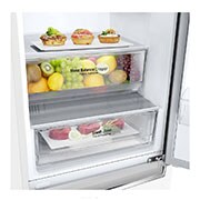 LG E | Hrubý objem 374 l | 254 kWh/rok | LG Lineární invertorový kompresor | LG Total No Frost | DoorCooling+™ | Vnější LED displej | ThinQ™ + WiFi, GBB61SWHZN