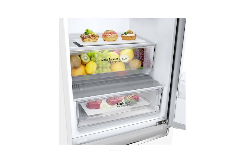 LG Kombinovaná chladnička LG | E | 341 l | Smart Invertorový kompresor | DoorCooling+™, GBB61SWJMN