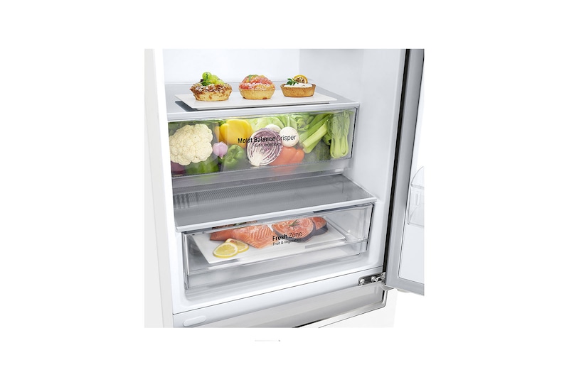 LG Kombinovaná chladnička LG | E | 341 l | Smart Invertorový kompresor | DoorCooling+™, GBB61SWJMN