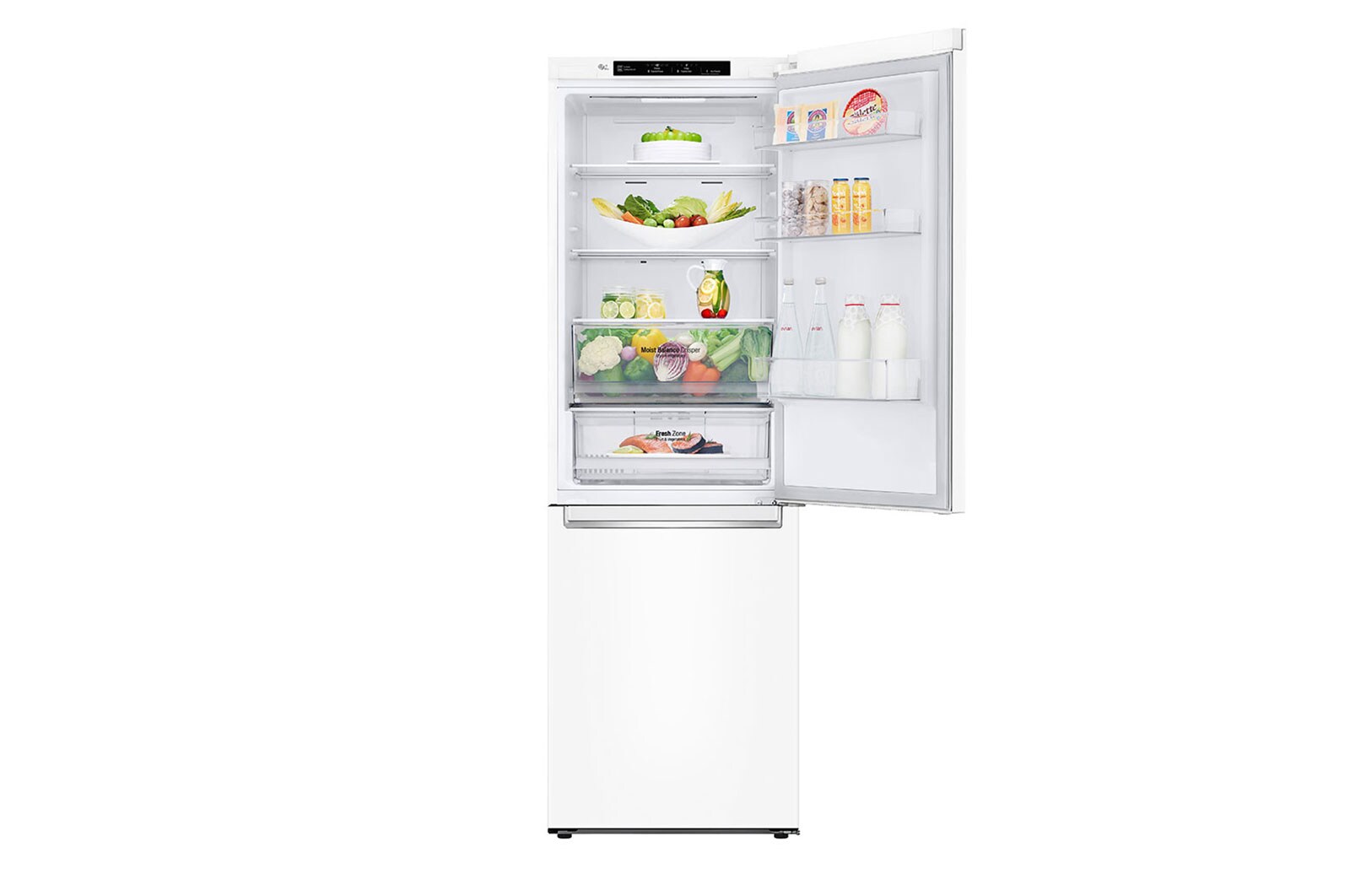 LG Kombinovaná chladnička LG | E | 341 l | Smart Invertorový kompresor | DoorCooling+™, GBB61SWJMN
