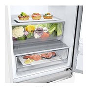 LG E | Hrubý objem 374 l | 255 kWh/rok | LG Lineární invertorový kompresor | LG Total No Frost | DoorCooling+™ | Vnitřní LED displej | Smart Diagnosis™, GBB61SWJZN