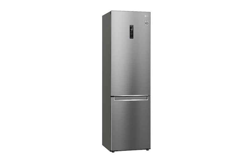 LG Kombinovaná chladnička LG | D | Hrubý objem 419 l | 215 kWh/rok | Lineární invertorový kompresor | Total No Frost | DoorCooling+™ | Vnější LED displej | ThinQ™ + WiFi , GBB62PZFFN