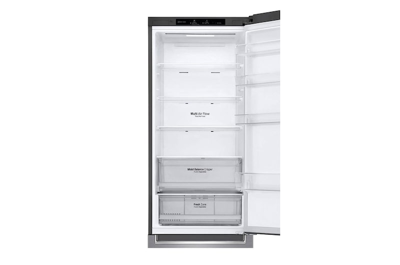 LG Kombinovaná chladnička | E | Hrubý objem 419 l | 257 kWh/rok | LG Smart invertorový kompresor | LG Total No Frost | DoorCooling+™ | Smart Diagnosis™, GBB62PZJMN