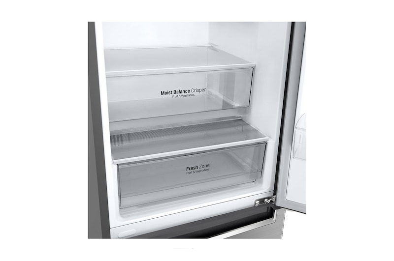 LG Kombinovaná chladnička | E | Hrubý objem 419 l | 257 kWh/rok | LG Smart invertorový kompresor | LG Total No Frost | DoorCooling+™ | Smart Diagnosis™, GBB62PZJMN