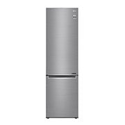 Čelní pohled na E | Hrubý objem 419 l | 268 kWh/rok | LG Lineární invertorový kompresor | LG Total No Frost | DoorCooling&#43;™ | Vnitřní LED displej | Smart Diagnosis™ GBB62PZJZN