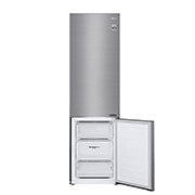 LG E | Hrubý objem 419 l | 268 kWh/rok | LG Lineární invertorový kompresor | LG Total No Frost | DoorCooling+™ | Vnitřní LED displej | Smart Diagnosis™, GBB62PZJZN