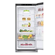 LG E | Hrubý objem 419 l | 268 kWh/rok | LG Lineární invertorový kompresor | LG Total No Frost | DoorCooling+™ | Vnitřní LED displej | Smart Diagnosis™, GBB62PZJZN