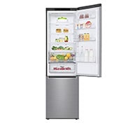 LG E | Hrubý objem 419 l | 268 kWh/rok | LG Lineární invertorový kompresor | LG Total No Frost | DoorCooling+™ | Vnitřní LED displej | Smart Diagnosis™, GBB62PZJZN