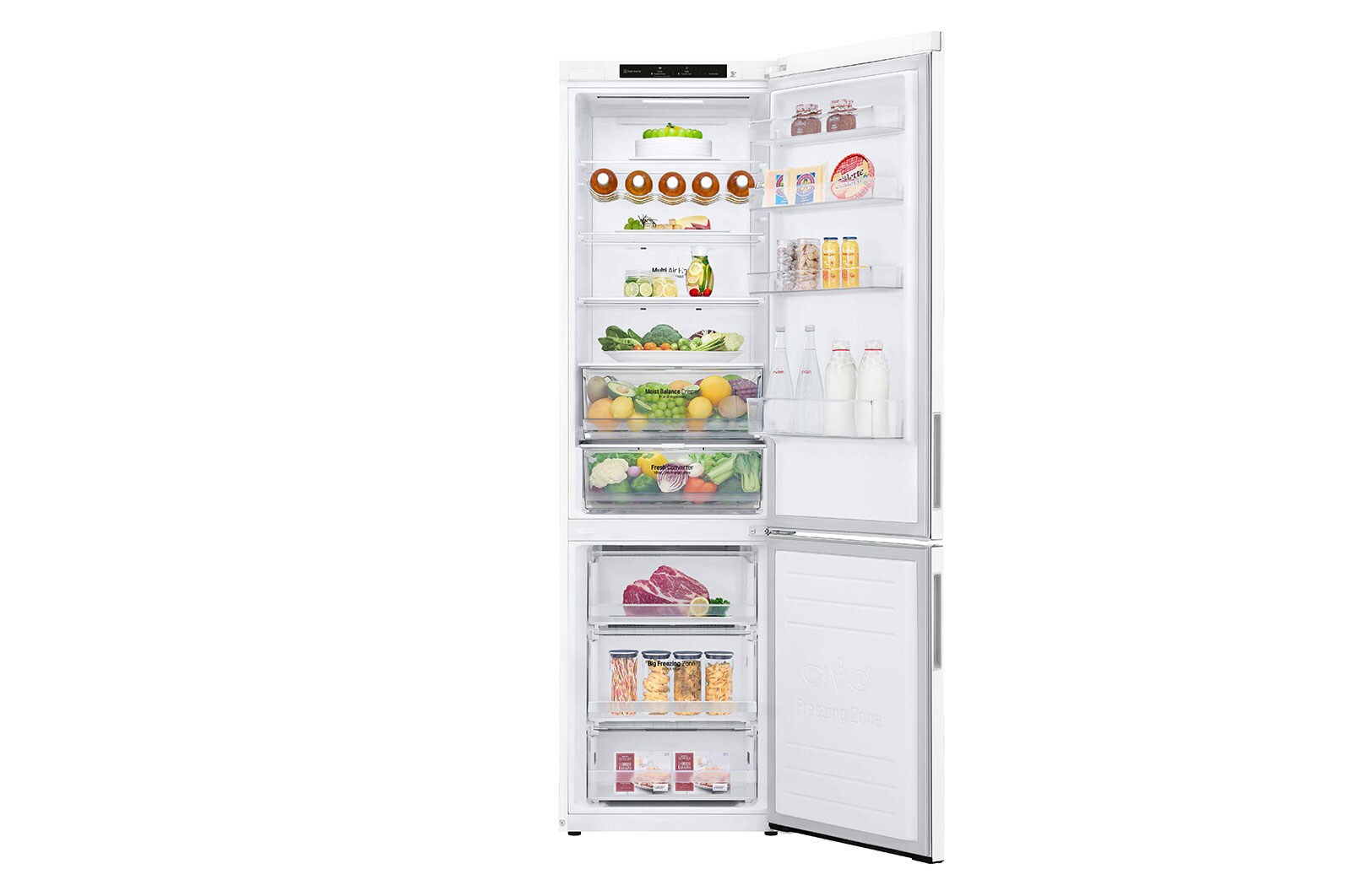 LG Kombinovaná chladnička LG | C | 387 l | Smart Invertorový kompresor | DoorCooling+™, GBB62SWGCC1