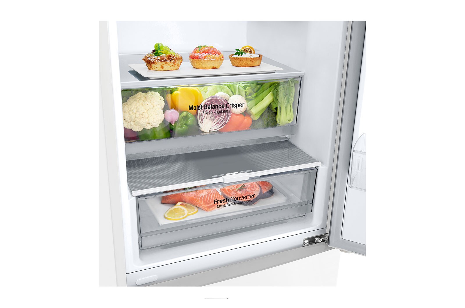 LG Kombinovaná chladnička LG | C | 387 l | Smart Invertorový kompresor | DoorCooling+™, GBB62SWGCC1