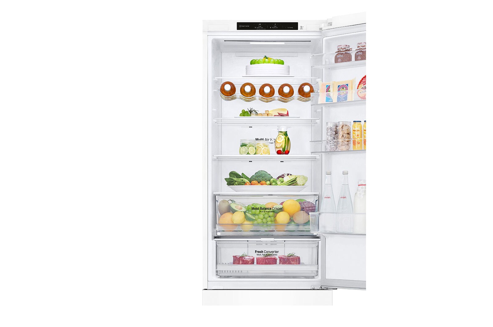 LG Kombinovaná chladnička LG | C | 387 l | Smart Invertorový kompresor | DoorCooling+™, GBB62SWGCC1