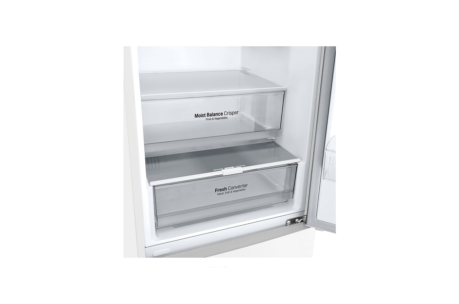 LG ﻿Kombinovaná chladnička | C | Hrubý objem 419 l | 172 kWh/rok | LG Lineární invertorový kompresor | LG Total No Frost | DoorCooling+™ | Vnitřní LED displej | Smart Diagnosis™, GBB62SWGCC