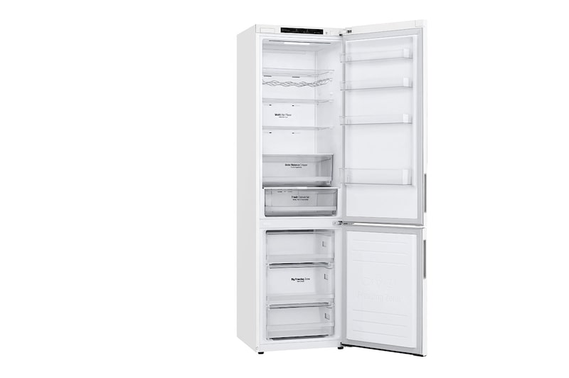 LG Kombinovaná chladnička | C | Hrubý objem 419 l | 172 kWh/rok | LG Lineární invertorový kompresor | LG Total No Frost | DoorCooling+™ | Vnitřní LED displej | Smart Diagnosis™, GBB62SWGCC