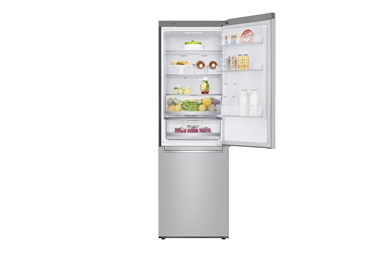 LG E | Hrubý objem 374 l | 273 kWh/rok | LG Lineární invertorový kompresor | LG Total No Frost | DoorCooling+™ | Vnější LED displej | ThinQ™ + WiFi, GBB71NSDZN