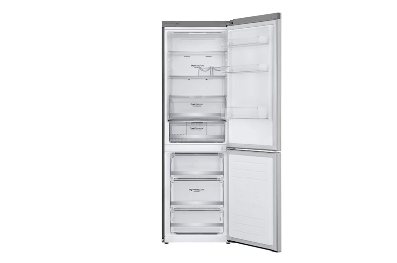 LG E | Hrubý objem 374 l | 273 kWh/rok | LG Lineární invertorový kompresor | LG Total No Frost | DoorCooling+™ | Vnější LED displej | ThinQ™ + WiFi, GBB71NSDZN