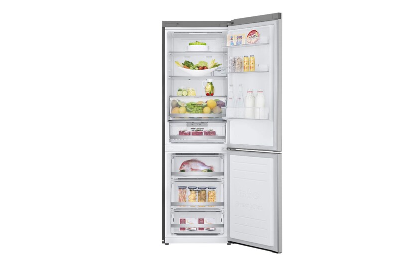 LG E | Hrubý objem 374 l | 273 kWh/rok | LG Lineární invertorový kompresor | LG Total No Frost | DoorCooling+™ | Vnější LED displej | ThinQ™ + WiFi, GBB71NSDZN