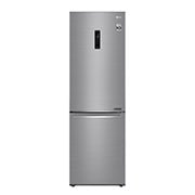 Čelní pohled na E | Hrubý objem 374 l | 273 kWh/rok | LG Lineární invertorový kompresor | LG Total No Frost | DoorCooling&#43;™ | Vnější LED displej | ThinQ™ &#43; WiFi GBB71PZDZN