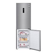 LG E | Hrubý objem 374 l | 273 kWh/rok | LG Lineární invertorový kompresor | LG Total No Frost | DoorCooling+™ | Vnější LED displej | ThinQ™ + WiFi, GBB71PZDZN