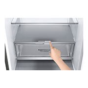 LG E | Hrubý objem 374 l | 273 kWh/rok | LG Lineární invertorový kompresor | LG Total No Frost | DoorCooling+™ | Vnější LED displej | ThinQ™ + WiFi, GBB71PZDZN