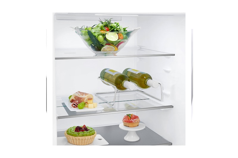 LG E | Hrubý objem 374 l | 273 kWh/rok | LG Lineární invertorový kompresor | LG Total No Frost | DoorCooling+™ | Vnější LED displej | ThinQ™ + WiFi, GBB71PZDZN