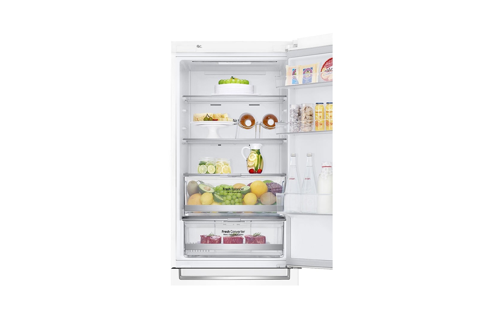 LG Kombinovaná chladnička LG | E | 341 l | Smart Invertorový kompresor | DoorCooling+™, GBB71SWDMN