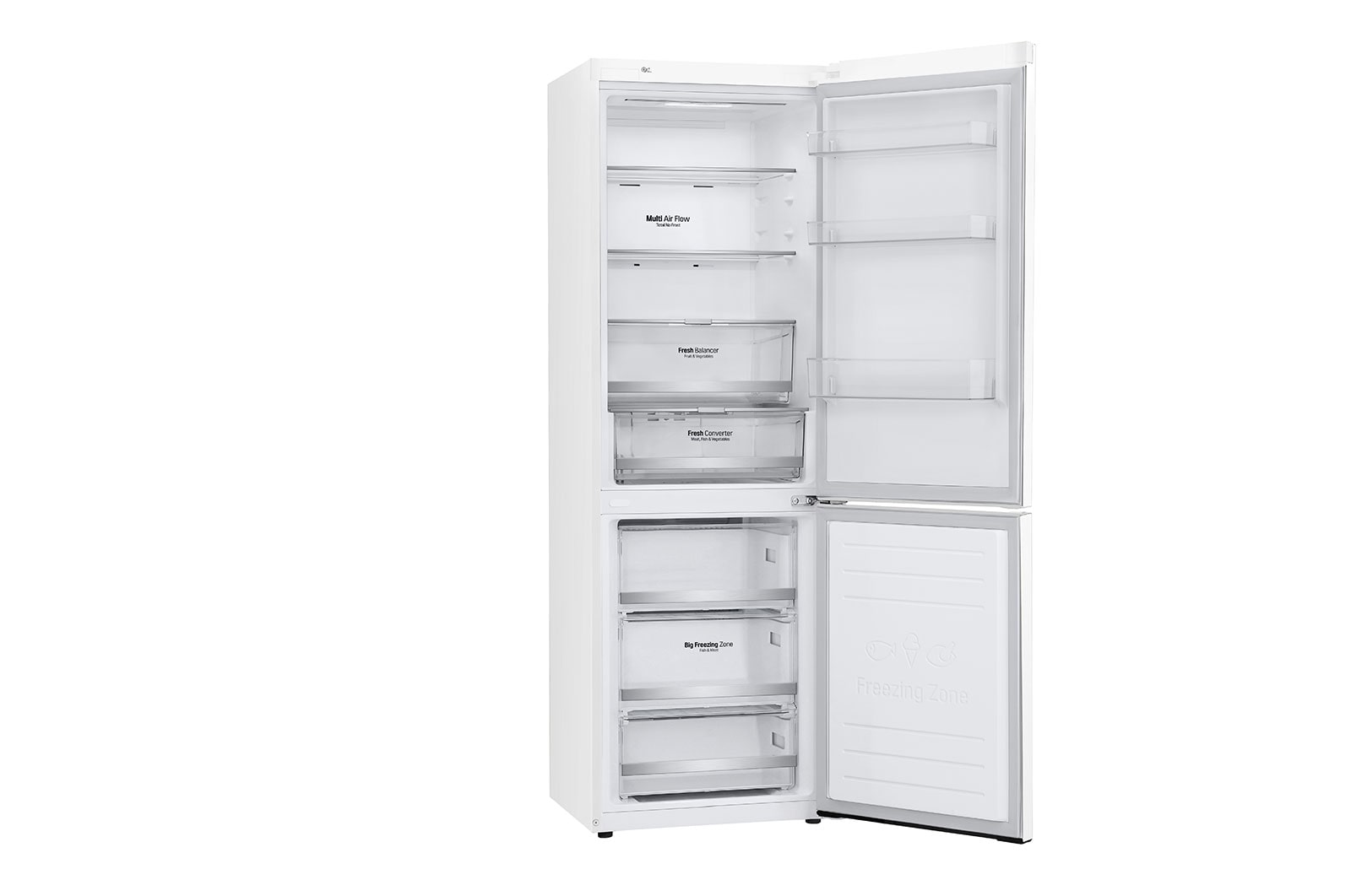 LG Kombinovaná chladnička LG | E | 341 l | Smart Invertorový kompresor | DoorCooling+™, GBB71SWDMN