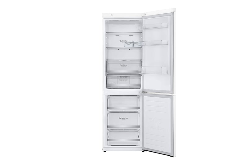 LG E | Hrubý objem 374 l | 273 kWh/rok | LG Lineární invertorový kompresor | LG Total No Frost | DoorCooling+™ | Vnější LED displej | ThinQ™ + WiFi, GBB71SWDZN
