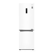 Čelní pohled na E | Hrubý objem 374 l | 273 kWh/rok | LG Lineární invertorový kompresor | LG Total No Frost | DoorCooling&#43;™ | Vnější LED displej | ThinQ™ &#43; WiFi GBB71SWDZN