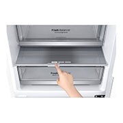 LG E | Hrubý objem 374 l | 273 kWh/rok | LG Lineární invertorový kompresor | LG Total No Frost | DoorCooling+™ | Vnější LED displej | ThinQ™ + WiFi, GBB71SWDZN