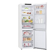 LG ﻿Kombinovaná chladnička | D | Hrubý objem 374 l | 214 kWh/rok | LG Lineární invertorový kompresor | LG Total No Frost | DoorCooling+™ | Vnitřní LED displej | Smart Diagnosis™, GBB71SWEFN
