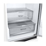 LG ﻿Kombinovaná chladnička | D | Hrubý objem 374 l | 214 kWh/rok | LG Lineární invertorový kompresor | LG Total No Frost | DoorCooling+™ | Vnitřní LED displej | Smart Diagnosis™, GBB71SWEFN