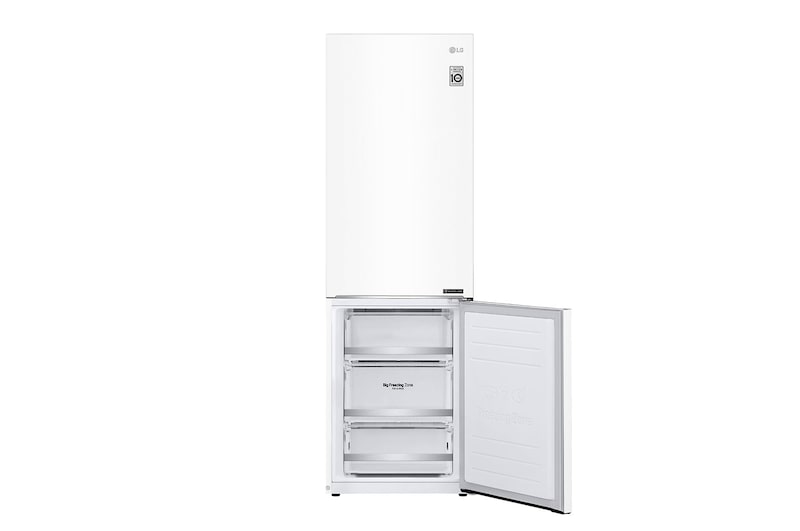 LG ﻿Kombinovaná chladnička | D | Hrubý objem 374 l | 214 kWh/rok | LG Lineární invertorový kompresor | LG Total No Frost | DoorCooling+™ | Vnitřní LED displej | Smart Diagnosis™, GBB71SWEFN