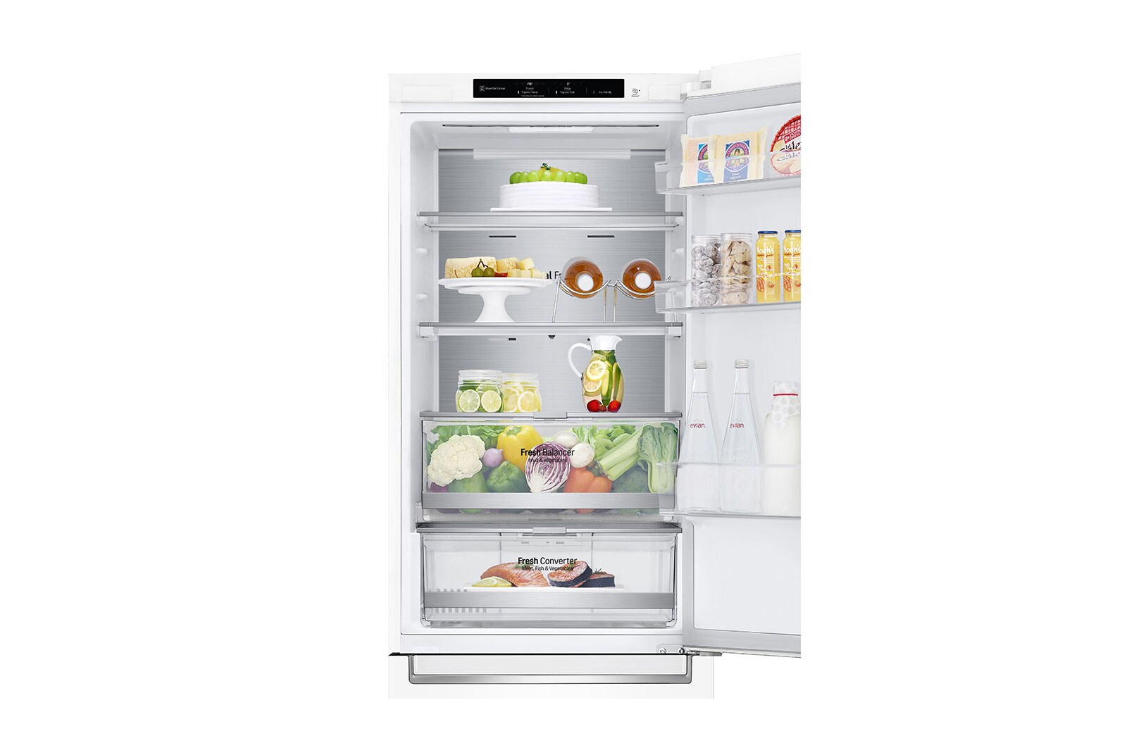 LG Kombinovaná chladnička LG | C | 341 l | Smart invertorový kompresor | DoorCooling+™, GBB71SWVCN1