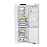 LG Kombinovaná chladnička LG | C (v rozsahu A až G) | Hrubý objem 374 l | 171 kWh/rok | Lineární kompresor | Total no frost™ | Door cooling+™ | Fresh Balancer, GBB71SWVCN