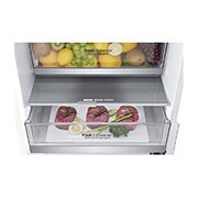 LG Kombinovaná chladnička LG | C (v rozsahu A až G) | Hrubý objem 374 l | 171 kWh/rok | Lineární kompresor | Total no frost™ | Door cooling+™ | Fresh Balancer, GBB71SWVCN