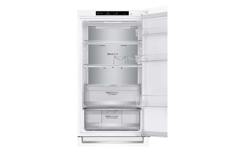 LG ﻿Kombinovaná chladnička LG | D | Smart invertorový kompresor | DoorCooling+™, GBB71SWVGN